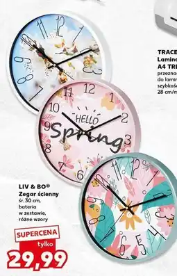 Kaufland Zegar ścienny Liv & Bo oferta