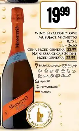 Dino Wino musujące Mionetto 0.0% oferta