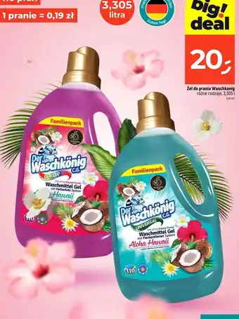 Dealz Żel do prania aloha hawaii color Der Waschkonig oferta