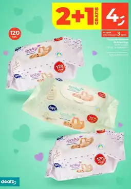 Dealz Chusteczki nawilżane różowe Hops Baby Pure oferta
