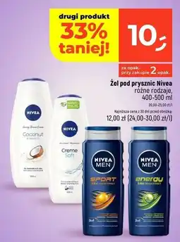 Dealz Żel pod prysznic Nivea Men Active Energy oferta