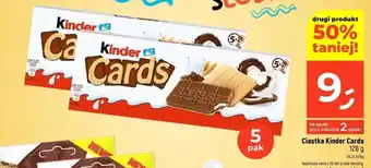 Dealz Herbatniki czekoladowe Kinder Cards oferta