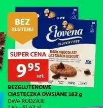 Auchan Ciasteczka z ciemną czekoladą Elovena oferta