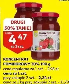 Auchan Koncentrat pomidorowy 30% Podniesiony Kciuk oferta