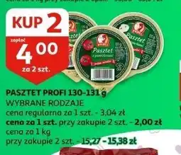 Auchan Pasztet z drobiem i pomidorami Profi Wielkopolski oferta
