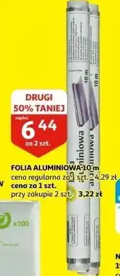 Auchan Folia aluminiowa 10 m Podniesiony Kciuk oferta