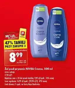 Biedronka Żel pod prysznic Nivea Creme Care oferta