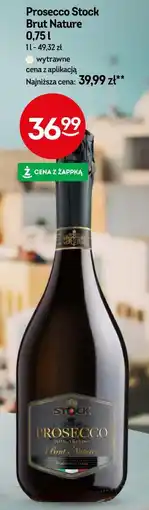 Żabka Prosecco Stock Brut Nature oferta