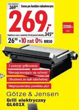 Media Expert Grill elektryczny Götze & Jensen oferta