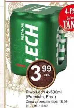 Hitpol Lech Premium Piwo jasne 2 l (4 x 0,5 l) oferta