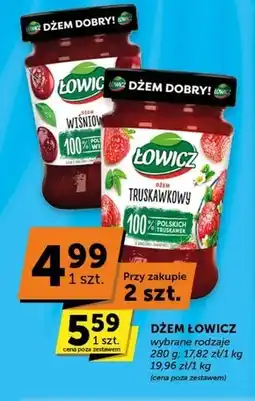 Euro Sklep Łowicz Dżem truskawkowy o obniżonej zawartości cukrów 280 g oferta
