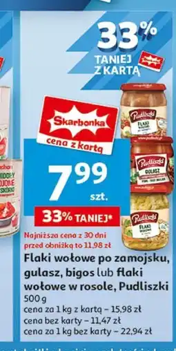 Auchan Pudliszki Flaki wołowe po zamojsku 500 g oferta