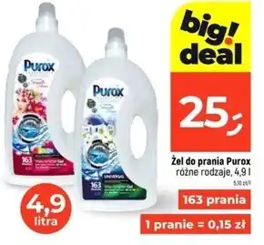 Dealz Purox Uniwersalny żel do prania 4,9 l (163 prania) oferta