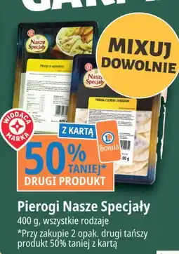 E.Leclerc Pierogi z serem i jagodami Wiodąca Marka Nasze Specjały oferta