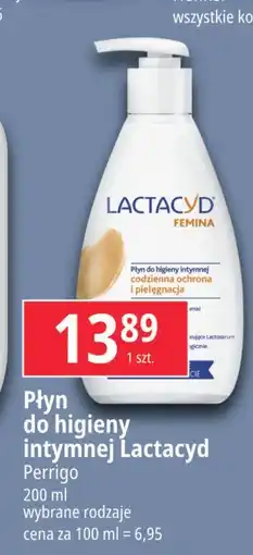 E.Leclerc Emulsja do higieny intymnej z pompką Lactacyd Femina oferta