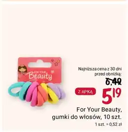 Rossmann Gumki do włosów frotki For Your Beauty oferta