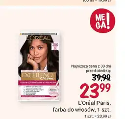 Rossmann Farba do włosów 300 ciemny brąz L'oreal Excellence Creme oferta