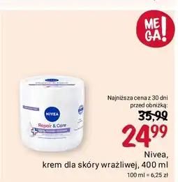 Rossmann Krem dla skóry wrażliwej repair & care Nivea oferta