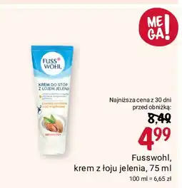 Rossmann Krem do stóp z łoju jelenia Fusswohl oferta