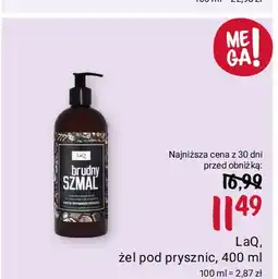 Rossmann Żel pod prysznic brudny szmal Laq oferta