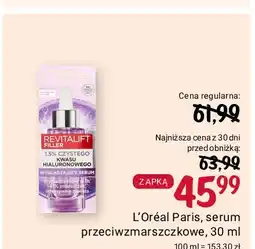 Rossmann Serum przeciwzmarszczkowe L'oreal Revitalift Filler [Kwas Hialuronowy] oferta