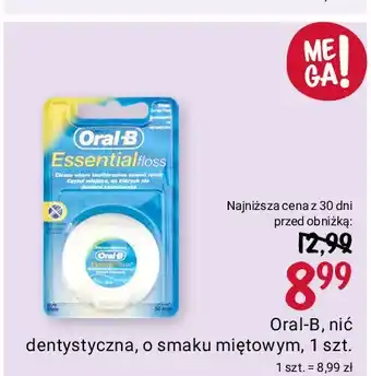 Rossmann Nić dentystyczna 50 m Oral-B Essential Floss oferta