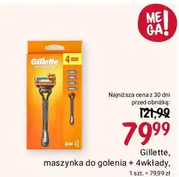 Rossmann Maszynka + 4 wkłady Gillette Fusion 5 oferta