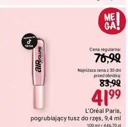 Rossmann Tusz do rzęs L'oreal Air Volume oferta