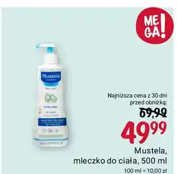 Rossmann Mleczko do ciałą od 1 dnia życia Mustela Hydra Bebe oferta