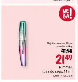 Rossmann Tusz do rzęs 002 brown black Rimmel Wonder'extension oferta