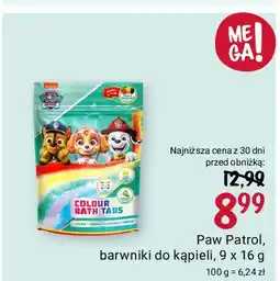 Rossmann Barwniki do kąpieli psi patrol oferta