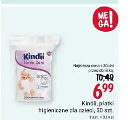 Rossmann Płatki kosmetyczne linen Cleanic Kindii oferta