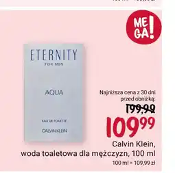 Rossmann Woda toaletowa Calvin Klein Eternity Men Aqua oferta