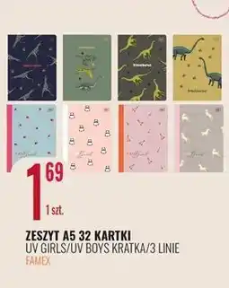 E.Leclerc Zeszyt a5/32 k 3 linie w 2 kolorach Interdruk oferta