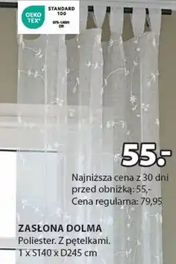 JYSK zasłona oferta