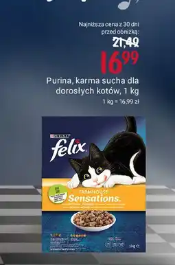 Rossmann Karma dla kota z kurczakiem Purina Felix Sensations oferta