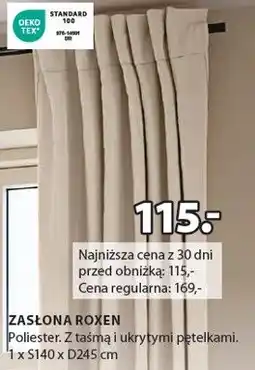 JYSK zasłona roxen oferta