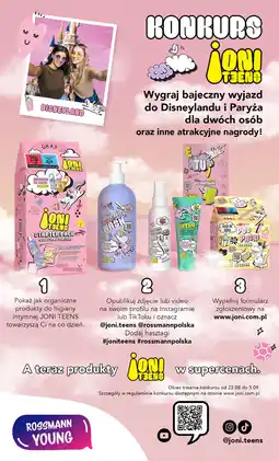 Rossmann Podpaski higieniczne na dzień Joni Teens oferta