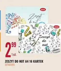 E.Leclerc Zeszyt do nut a4 16k Rexus oferta