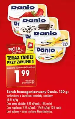 Biedronka Serek waniliowy Danone danio oferta