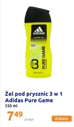 Action Żel pod prysznic 3 w 1 Adidas Pure Game 250 ml oferta