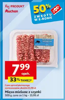 Auchan Mięso mielone z szynki oferta