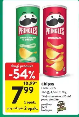Intermarche Chipsy original Pringles oferta