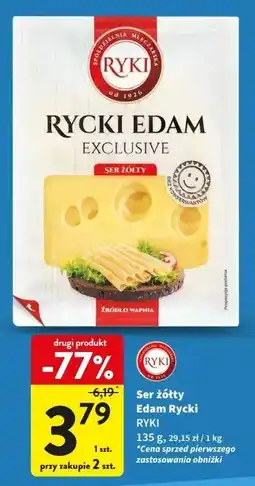 Intermarche Ser rycki edam exclusive Ryki oferta