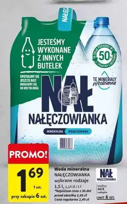 Intermarche Woda niegazowana Nałęczowianka oferta