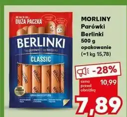 Kaufland Parówki classic Morliny Berlinki oferta