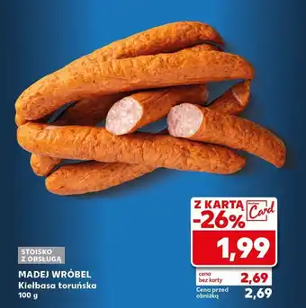 Kaufland Kiełbasa toruńska Madej & Wróbel oferta