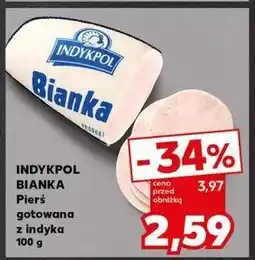 Kaufland Pierś z indyka gotowana bianka Indykpol oferta