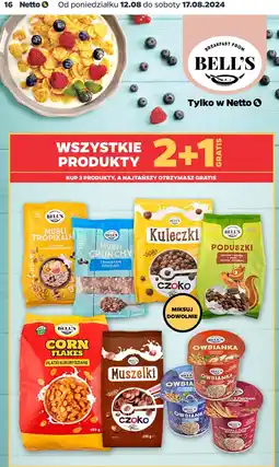 Netto Musli crunchy z kawałkami czekolady Bell's oferta