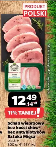 Netto Schab wieprzowy plastry Sztuka Mięsa Netto oferta